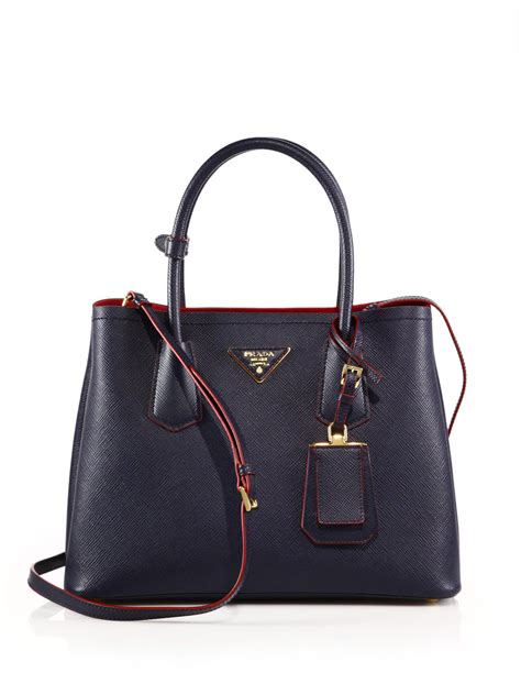 prada double bag dark blue|prada double bag small.